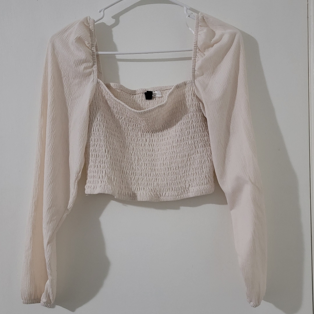 Elegant Off white/Cream Women's Top - Picture 2 of 5